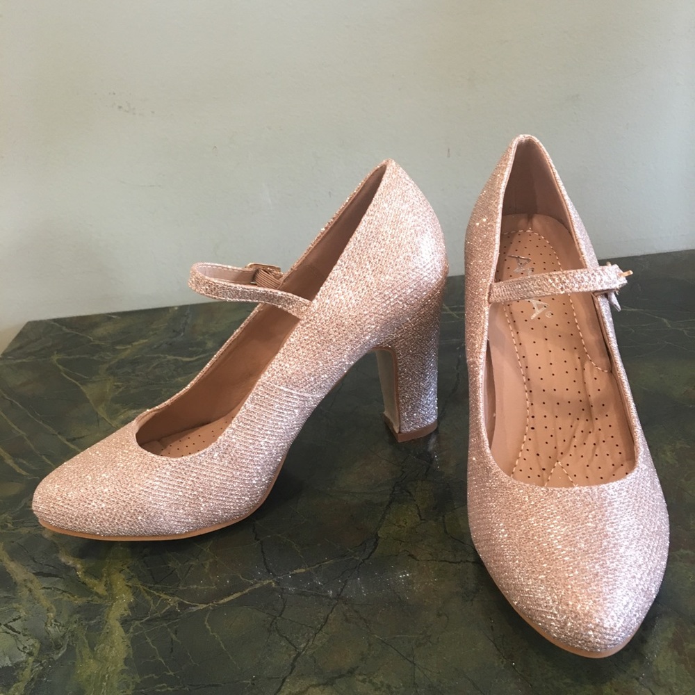 Champagne Sparkle Heels